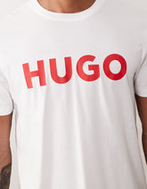 Bold Red Block Logo White Tee