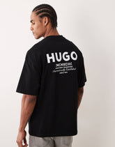 Black HUGO Graphic Oversized T-Shirt