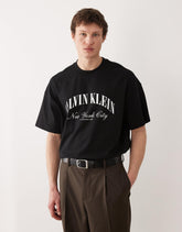 Arched Script New York City Oversized Tee