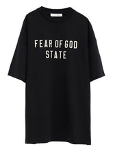 The State Block Lettering Black Tee