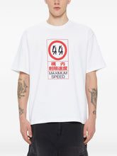 Speed Limit Frame White Oversized Tee
