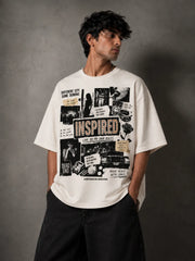 Midnight Rebellion Collage Oversized Tee