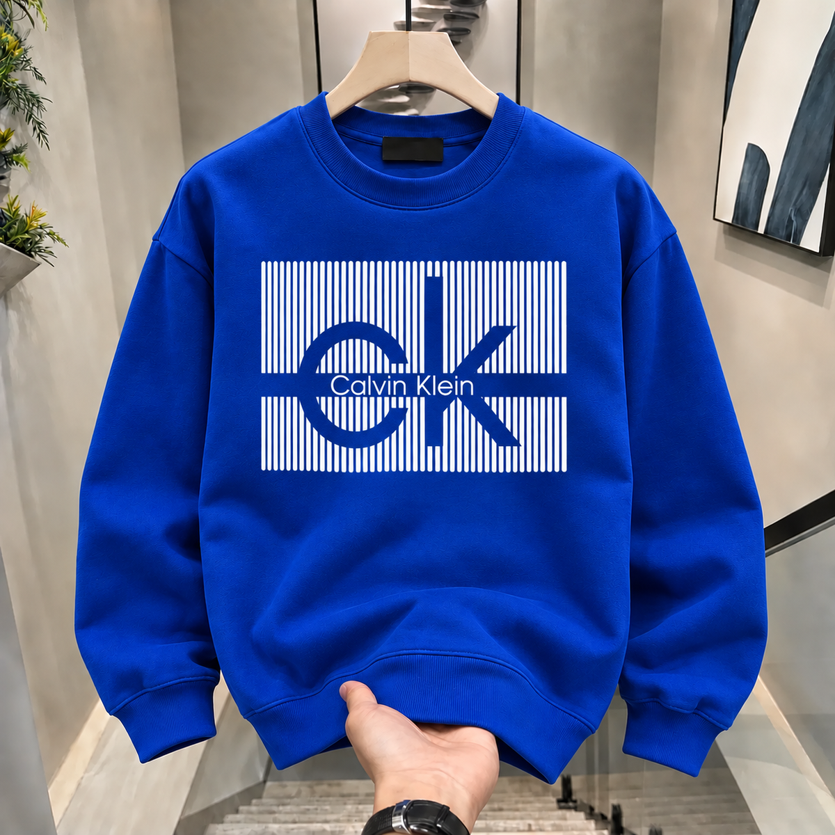 Metro Striped Monogram Sweatshirt