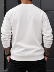 Dual Tone Signature Typography Sweatshirt