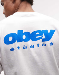 White Graphic Print Tee