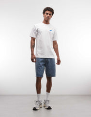 White Graphic Print Tee