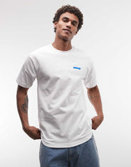 White Graphic Print Tee