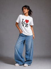 Heartbeat Harmony Oversized Tee