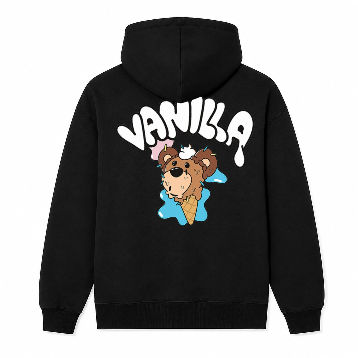 Melted Bear “VANILLA” Graphic Fleece Hoodie