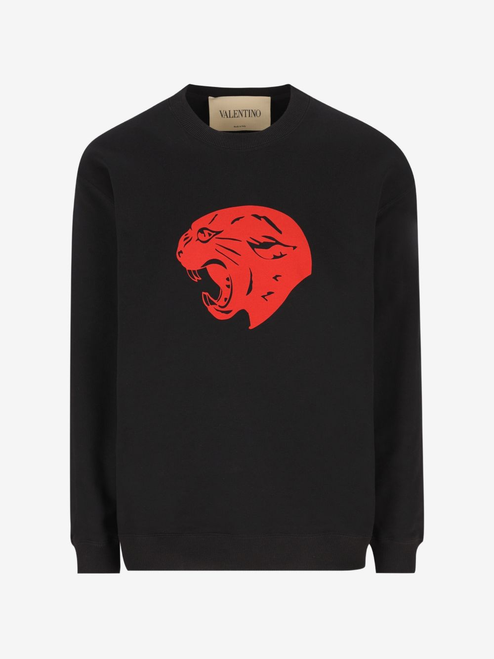 Black Graphic Panther Sweatshirt
