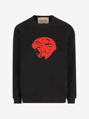 Black Graphic Panther Sweatshirt