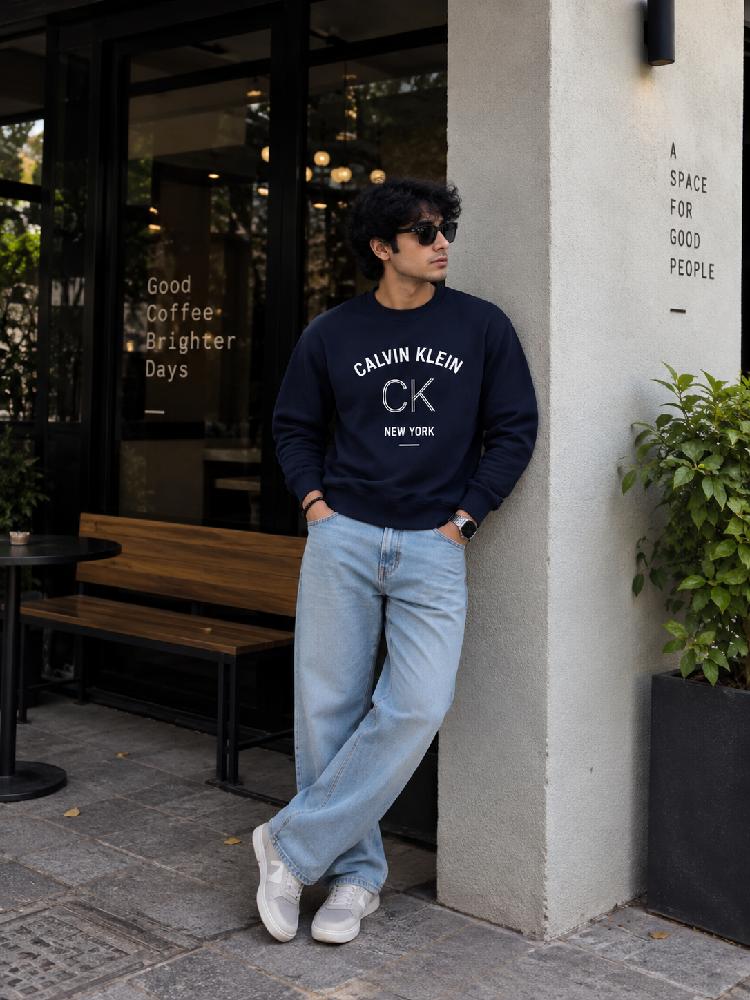 Navy Heritage Graphic Sweatshirt