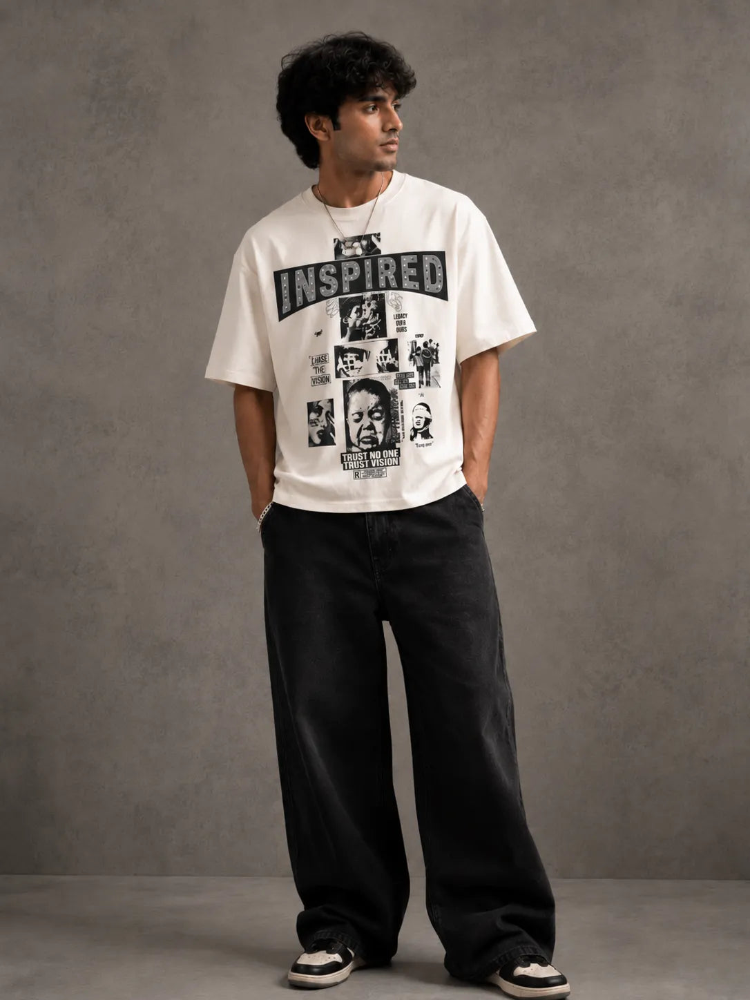 Urban Vision Collage Oversized T-Shirt