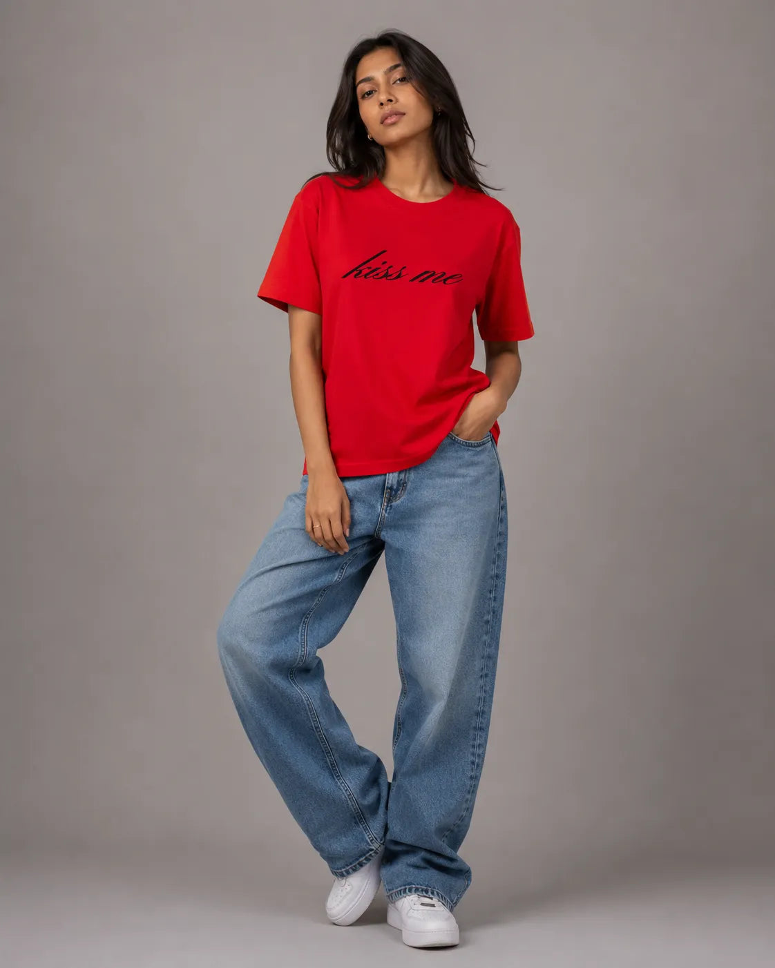 Scarlet Script Statement Oversize Tee