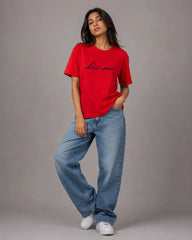 Scarlet Script Statement Oversize Tee