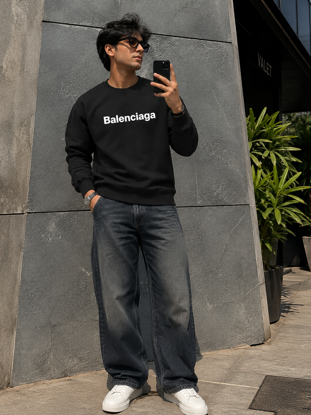 Black Urban Logo Sweatshirt