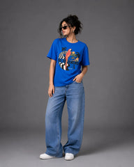 Tropical Skyline Parrot Tee