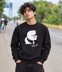 Black Signature Silhouette Graphic Sweatshirt