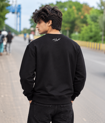 Black Signature Silhouette Graphic Sweatshirt