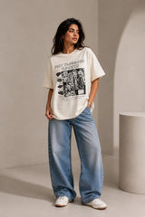 Echoes of Resilience Graphic Oversized Tee