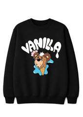 Bear “VANILLA” Graphic Fleece Sweatshirt